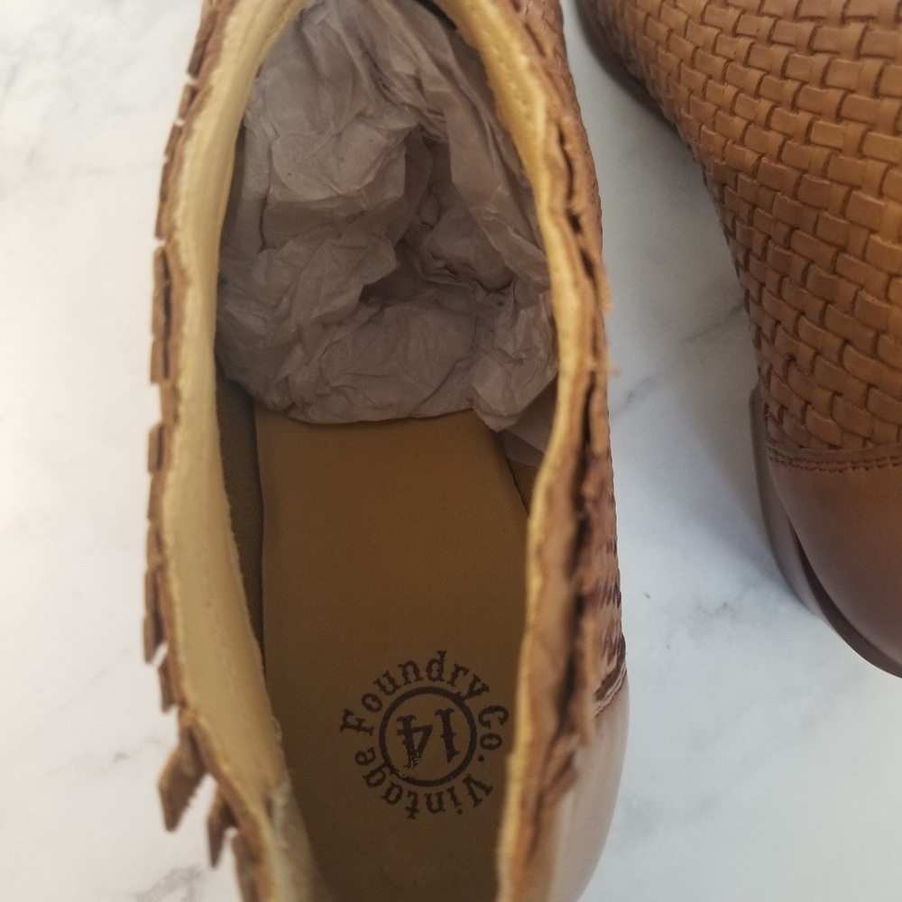 Vintage Foundry Co Delmira Bootie Ankle Boot Light Brown Size 11 - Picture 8 of 10
